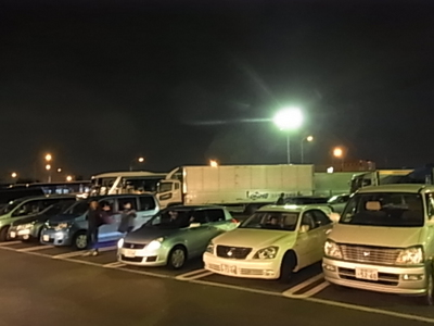 石川パーキングエリアの駐車場